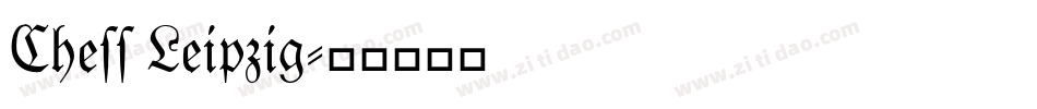 Chess Leipzig字体转换